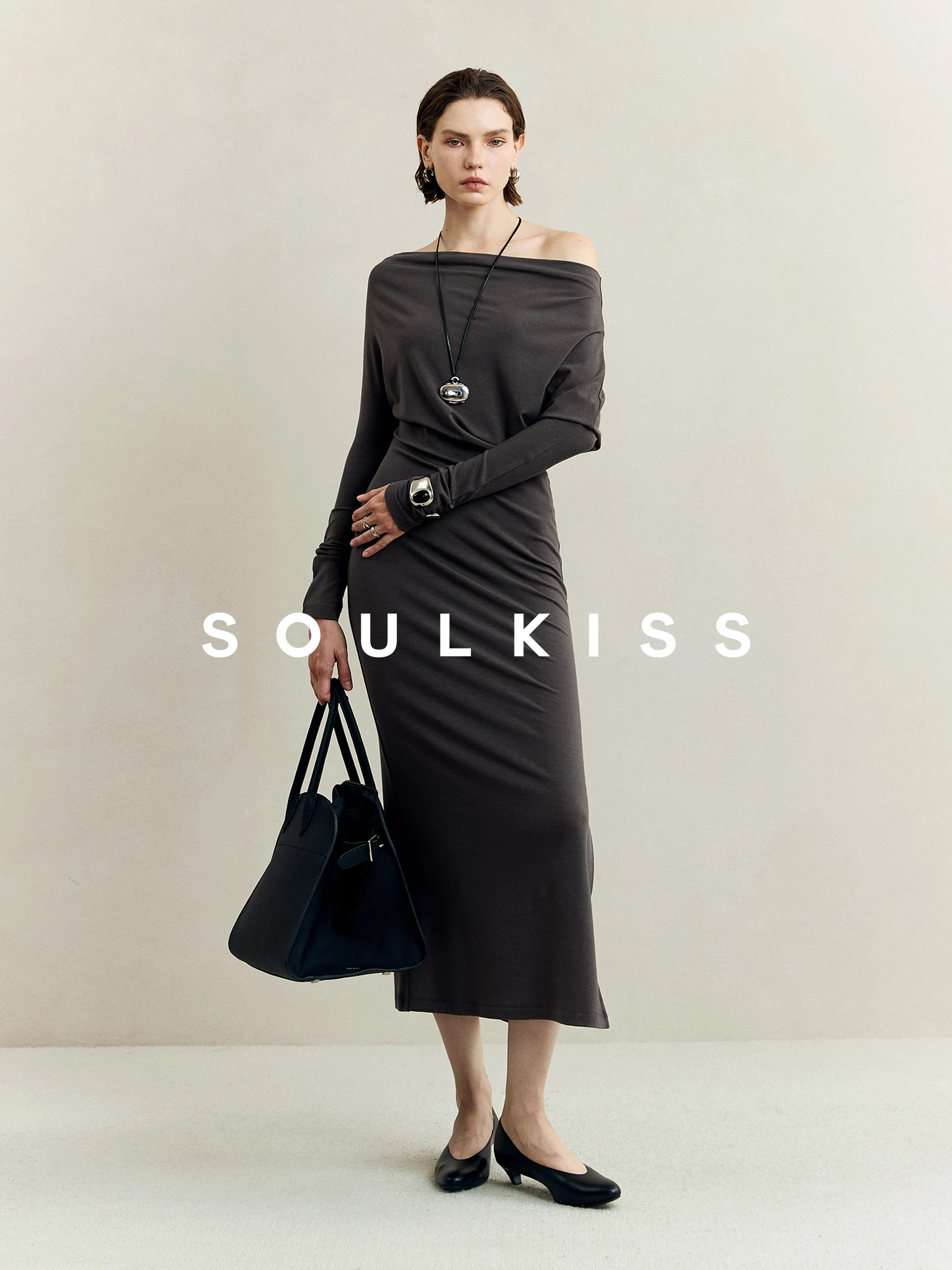 Soulkiss Sle B Запасное австрийское импортное платье богини Lanjing с асимметричным