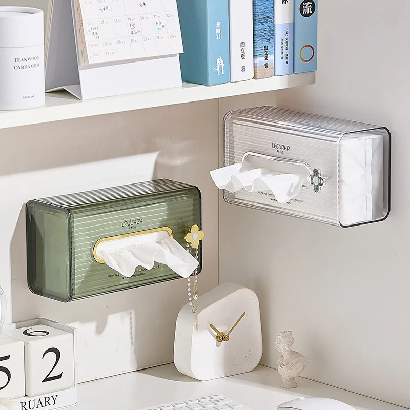 

Napkin Household Storage Box Kitchen Wall-mounted Towel Organizer Punch-free Tissue Box Paper Bathroom Creative Paper