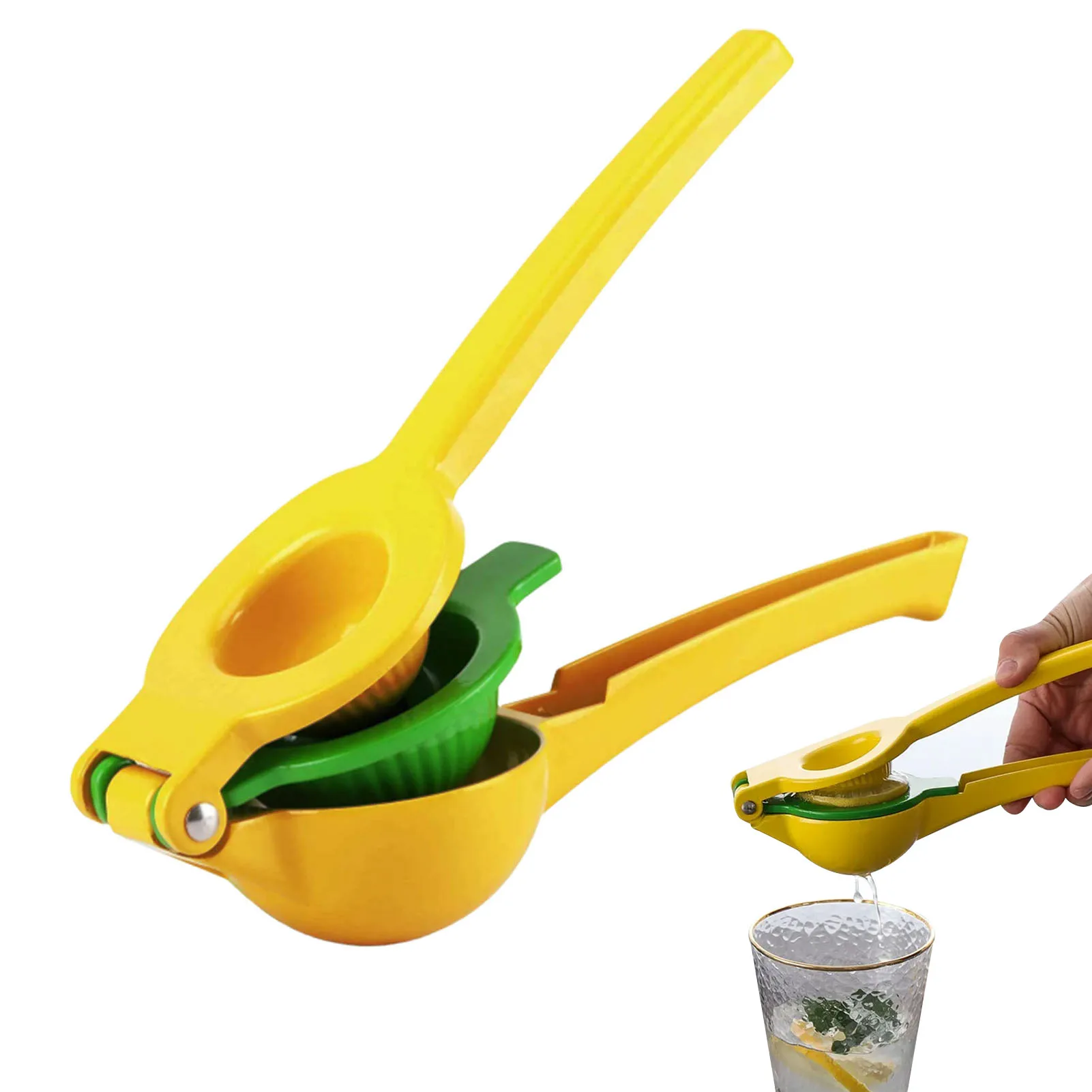 

Lemon Squeezer Juicer Juicer Hand Juicer Machines 2-In-1 Metal Lemon Squeezer Citrus Juicer Manual Press For Extracting The Most