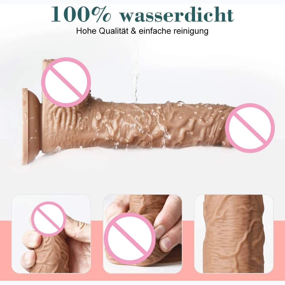 XL Realistic Dildo with Powerful Suction Cup Female Sex Toy Ball Bulge Penis Replica Perfect Anal for Couples |