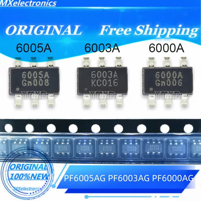 10 шт./лот, новый 100% 6003A 6005A 6000A PF6005AG PF6003AG PF6000AG SOT23-6 чип управления питанием