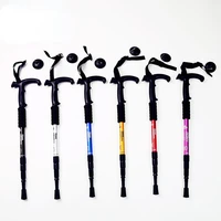 anti shock trekking pole ultralight walking sticks adjustable hiking canes telescopic crutch for nordic walking sticks