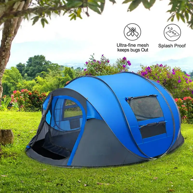 

Person Easy Tent Waterproof Automatic Setup 2 Doors- Family Tents for Camping Hiking & Traveling