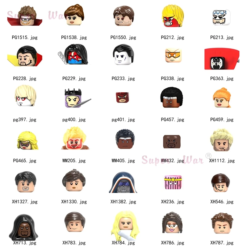 

Single Figures Head accessories Building Blocks toys for Series-050