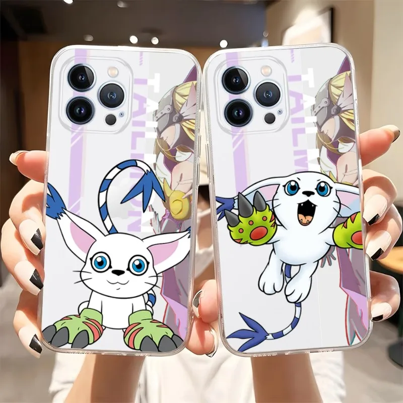 

Чехол для телефона Digimon Tailmon Palmon 2023, хит продаж, прозрачный чехол для Iphone 14Pro 11 12 14 Pro Max Mini 6 6s 7 8 Plus X XR XS SE2020