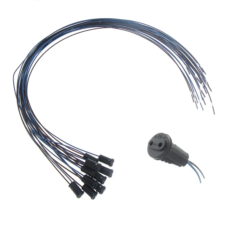 

5 шт. патрон лампы G4, черный бакелитовый/белый керамический, QINGYING