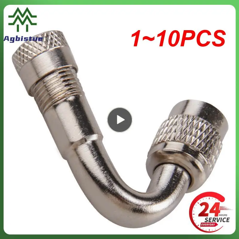 

Латунный клапан для шин велосипеда, автомобиля, мотоцикла, 1-10 шт., удлинительная трубка 90 градусов, металлический удлинитель клапана, надувной удлинитель сопла