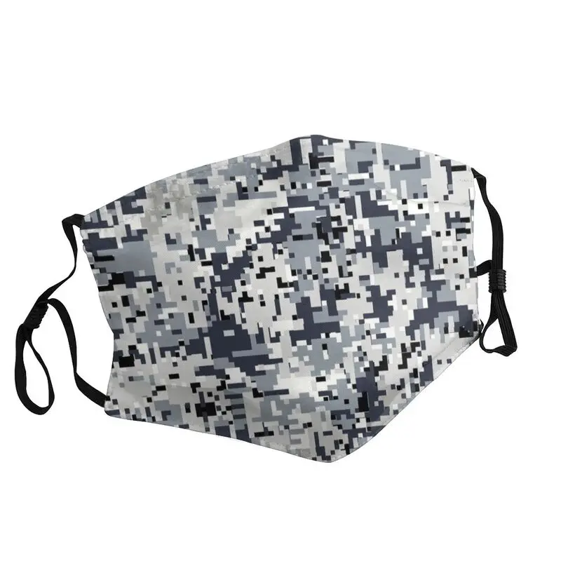 

Цифровая камуфляжная маска для лица, стирающаяся камуфляжная защитная маска в городском стиле, армейская тактическая маска против смога, р...