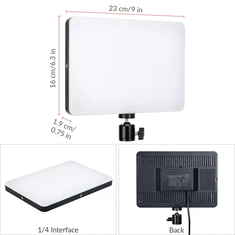 

LED Photography Fill-in Light Dimmable Three Color LED Video Lighting Panel EU Plug For Live Stream Photo Studio Lamp New