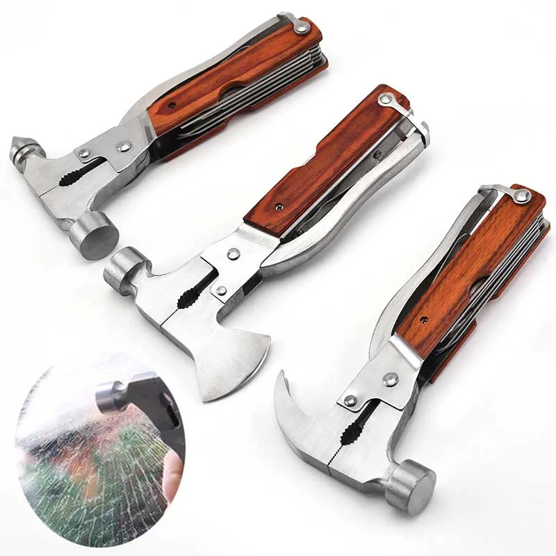 

Multifunctional Emergency Outdoor Camping Survival Tools Axe Pliers Pliers Stainless Steel Screwdriver Hatchet Hammer Plier