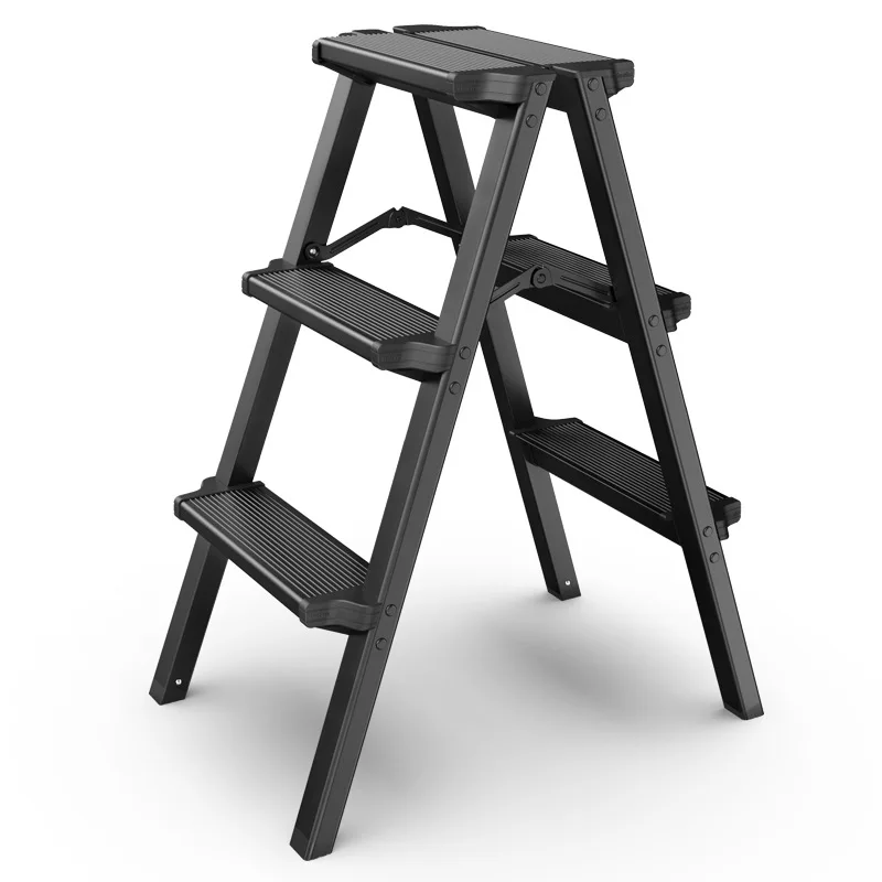 

Aoliviya Sh New Ladder Home Folding Stair Thickened Aluminium Alloy Herringbone Ladder Indoor Climbing Multi-Functional Step Sto