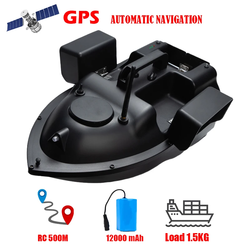 

Fixed Speed Cruise Remote Control Fishing Fish Finder Boat 3 Hoppers GPS Positioning 500M Lure Fishing Smart Return RC Bait Boat