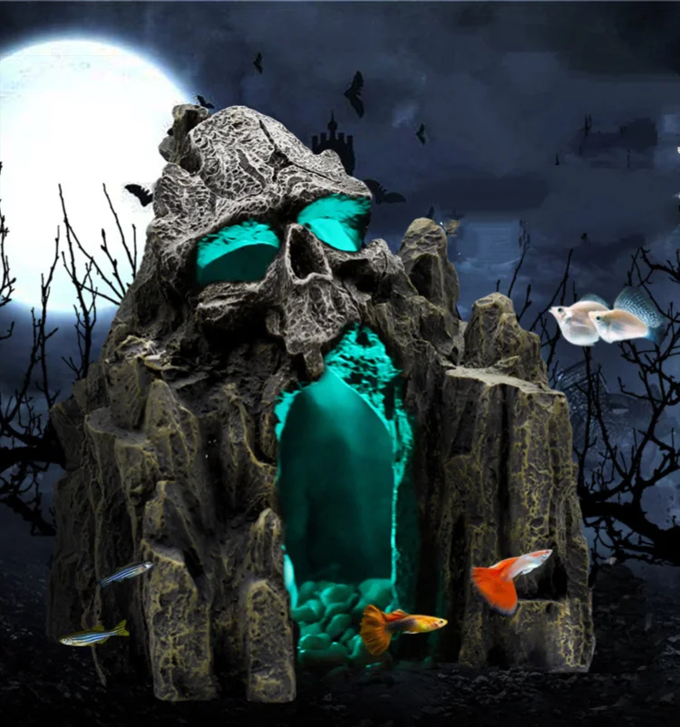 

Fish Tank Shipwreck Aquarium Decor Ornament Castle Resin Rockery Hiding Cave Underwater Decor Aquarium Accessories For Fish