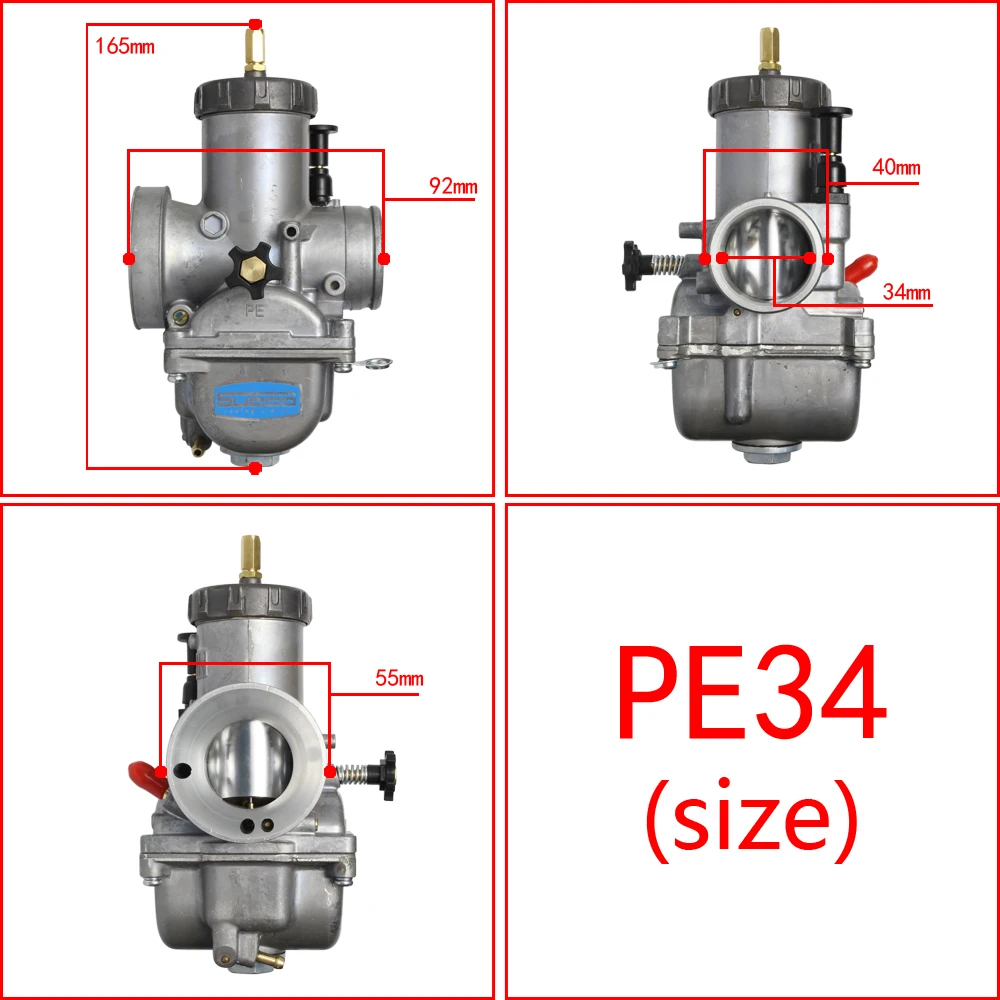 

Карбюратор PE32 PE34, карбюратор для Pwk Pwm Ksr Nsr Pe 200cc - 450cc 2/4-Stroke Engine Koso Keihin Honda Cr480 Kawasaki Yamaha Suzuki