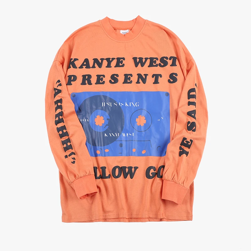 

20SS Kanye West 3D Foam Letter Print Round Neck Tshirts Men and Women Shrot Sleeve Oversize Streetwear T Shirt Harajuku Tees