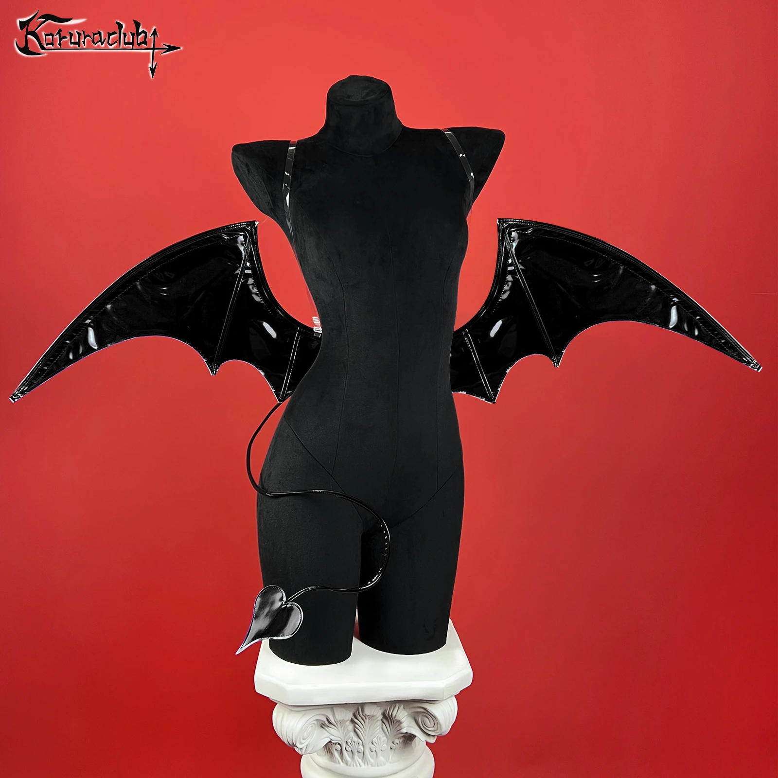 KORURACLUB Фиолетовый и черныйSuccubus Хэллоуин реквизит для косплея полиуретан маленькие крылья летучей мыши дьявола (art.: 3920cd2312e7f) - 3920cd2312e7f