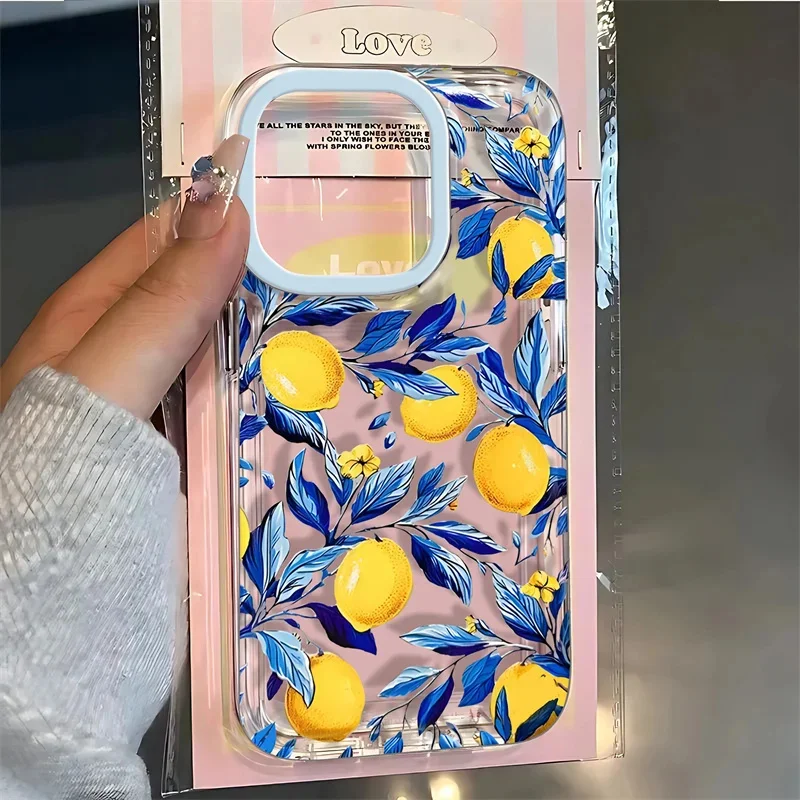 Фото Прозрачный чехол для телефона Summer Fruit Lemon для Xiaomi Mi 14T Pro 14 13T 12 13 11 Lite 5G NE 12T POCO X6 X5 M6 F5 Pro X3 Мягкий чехол из ТПУ №1