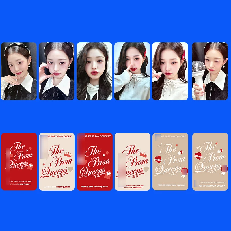 

IVE Card 5pcs/set Album THE PROM QUEENS Photo Card Postcard LOMO Card YUJIN WONGYONG LEESEO GAEUL LIZ Autograph Card KPOP