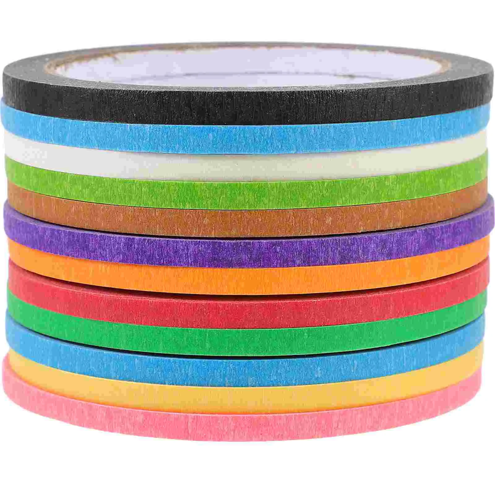 

12 Rolls Paper Tape Washi Child Birthday Decoration for Girl Painters DIY Crafts Drafting Tapes