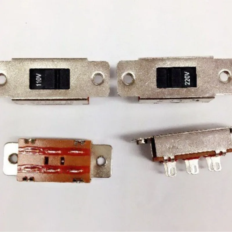 10 шт. SS-22K15 паяный наконечник 6-контактный 2-позиционный DPDT 2P2T селектор напряжения