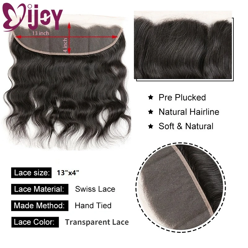 Натуральные волны связок с фронтальными прядями из человеческих волос 3/4 цвета не-реми.