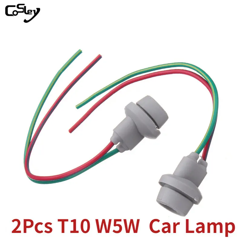 

2 шт., автомобильные маленькие светодиодные лампы T10 W5W