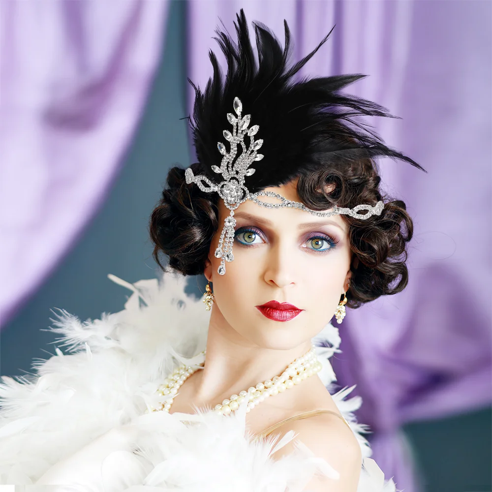 Аксессуары для женщин повязка на голову лента волос женские повязки 20-х годов