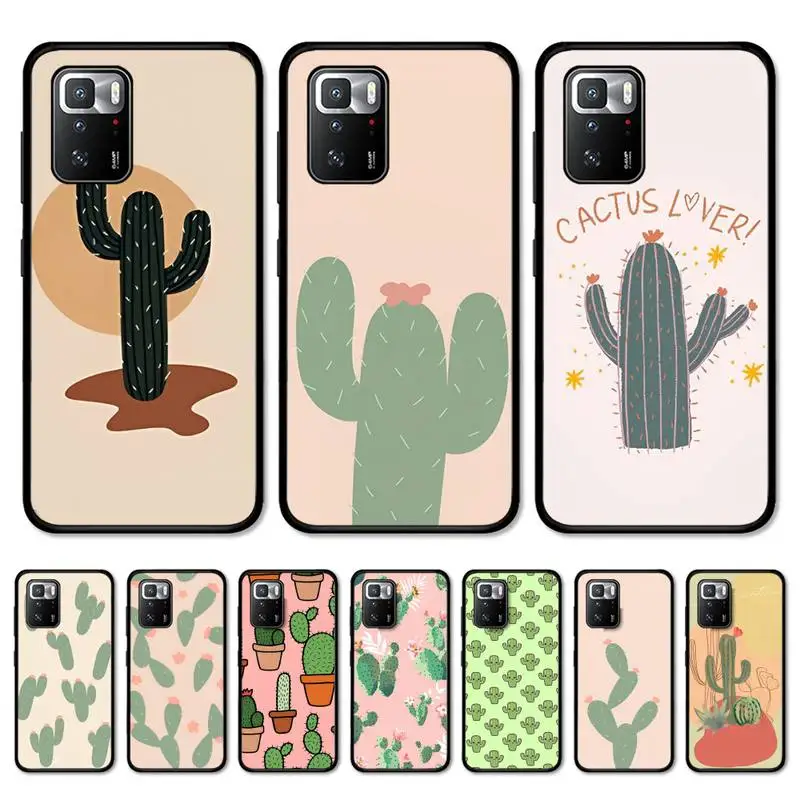 

Cute Cactus Phone Case for Redmi 5 6 7 8 9 A 5plus K20 4X S2 GO 6 K30 pro