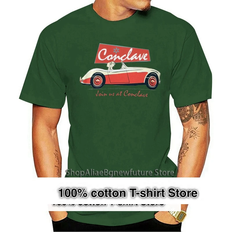 

Austin Healey 3000 sporting Black and Colorado Red bodywork C on their way to Conclave T shirt austin healey 3000 austin
