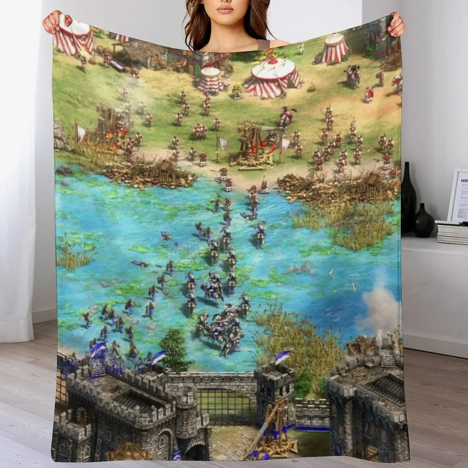 Одеяло Age of Empires 2 Britons мягкие клетчатые одеяла для спальных мешков в полный рост