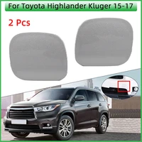 2Pcs Car Front Bumper Towing Hook Eye Cover Lid For Toyota Highlander Kluger 2015 2016 2017 Tow Hook Hauling Trailer Cap Garnish