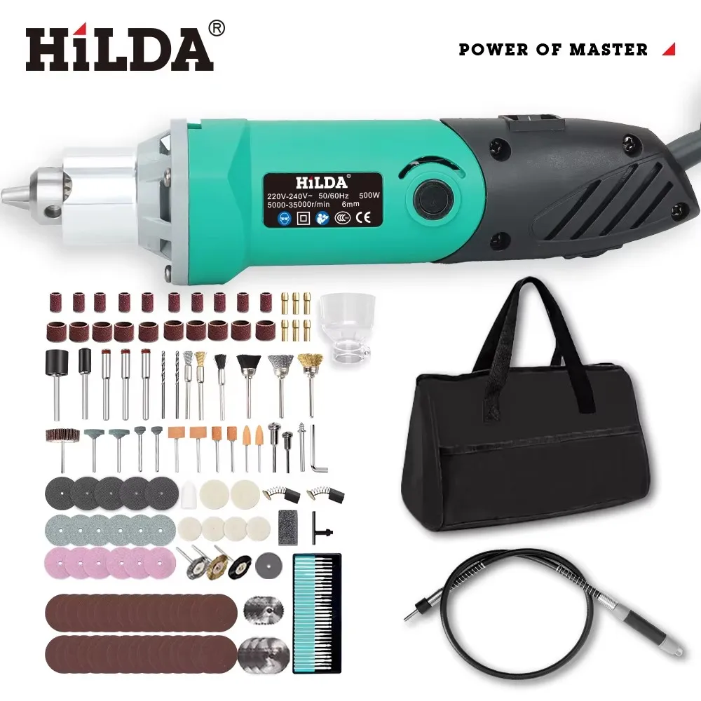 

HILDA 500 Вт электродрель зеленая