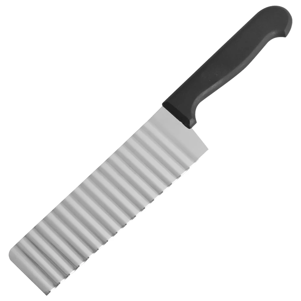 

Stainless Steel Potato Chip Slicer Dough Vegetable Fruit Crinkle Wavy Slicer Knife Potato Cutter Chopper French Fry Maker
