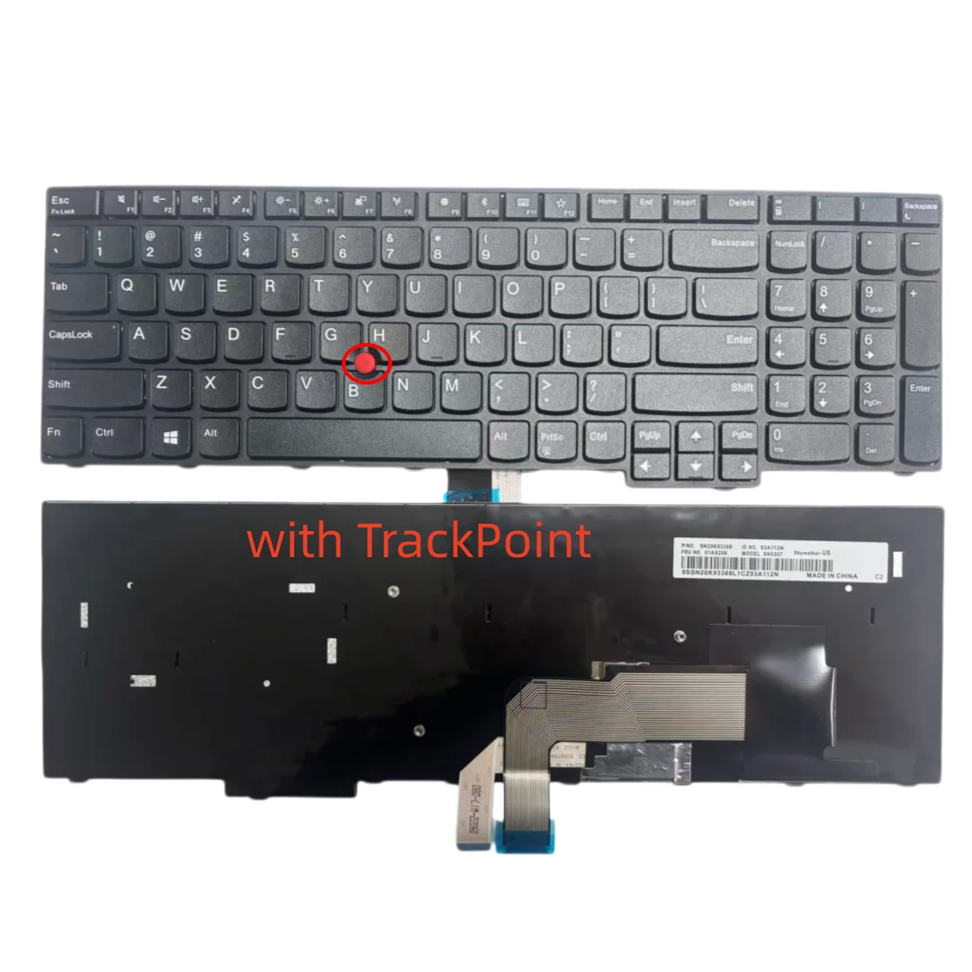 Фото НОВАЯ клавиатура для ноутбука Lenovo Thinkpad E570 E575 E570C (США) №3