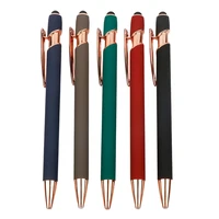 retractable ballpoint pen metal business signing pen write smoothly 0 7mm refillable for office hotel guest sign in pen