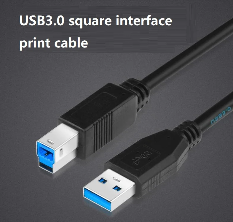 Кабель для передачи данных для принтера USB 3,0, высокоскоростной соединительный кабель с квадратным портом, удлиненный Кабель для принтера 1/1,5/3 м