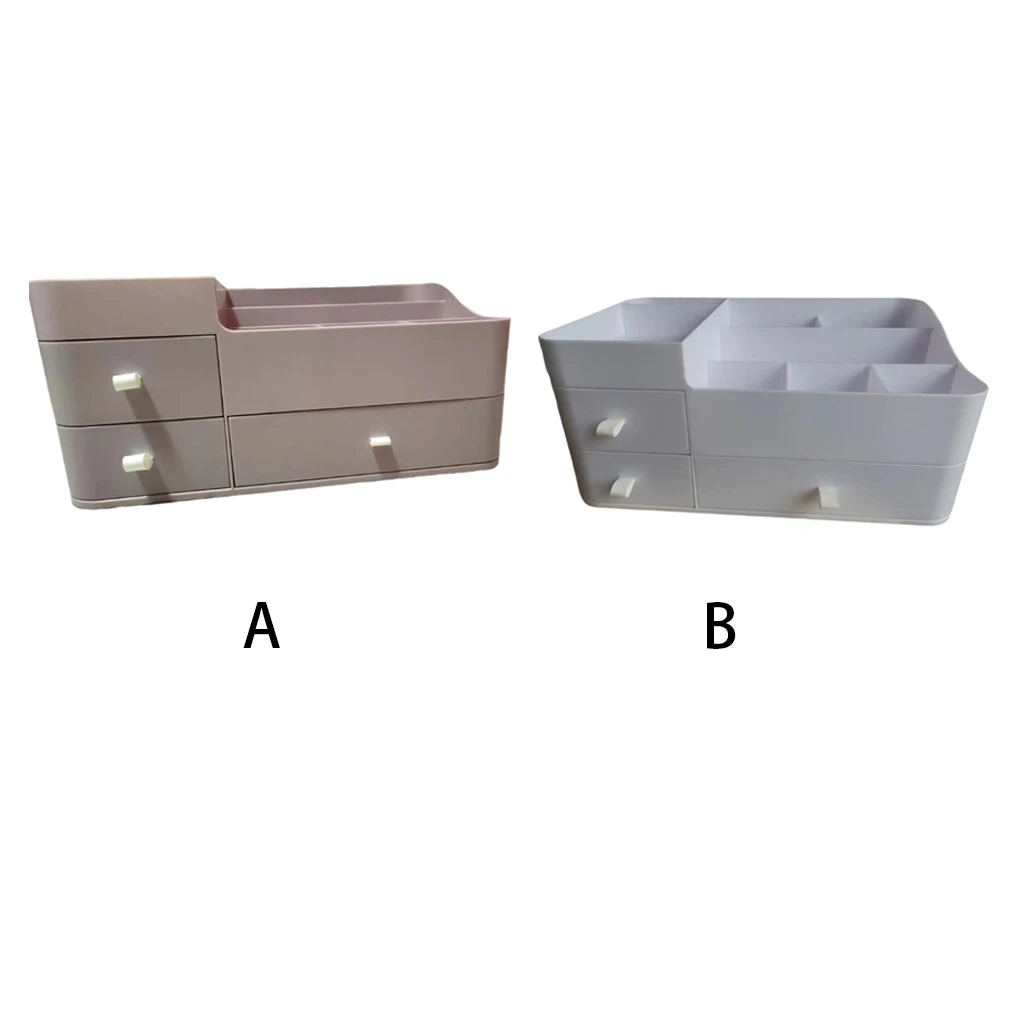 

Cosmetics Case Multi-Grids Large Three-Layers Storage Box Space-Saving Plastic Container Bedroom Bathroom Countertops