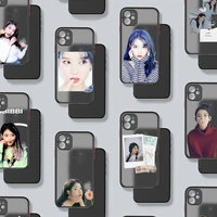 iu famous singer kpop phone case matte transparent for iphone 7 8 11 12 13 plus mini x xs xr pro max cover