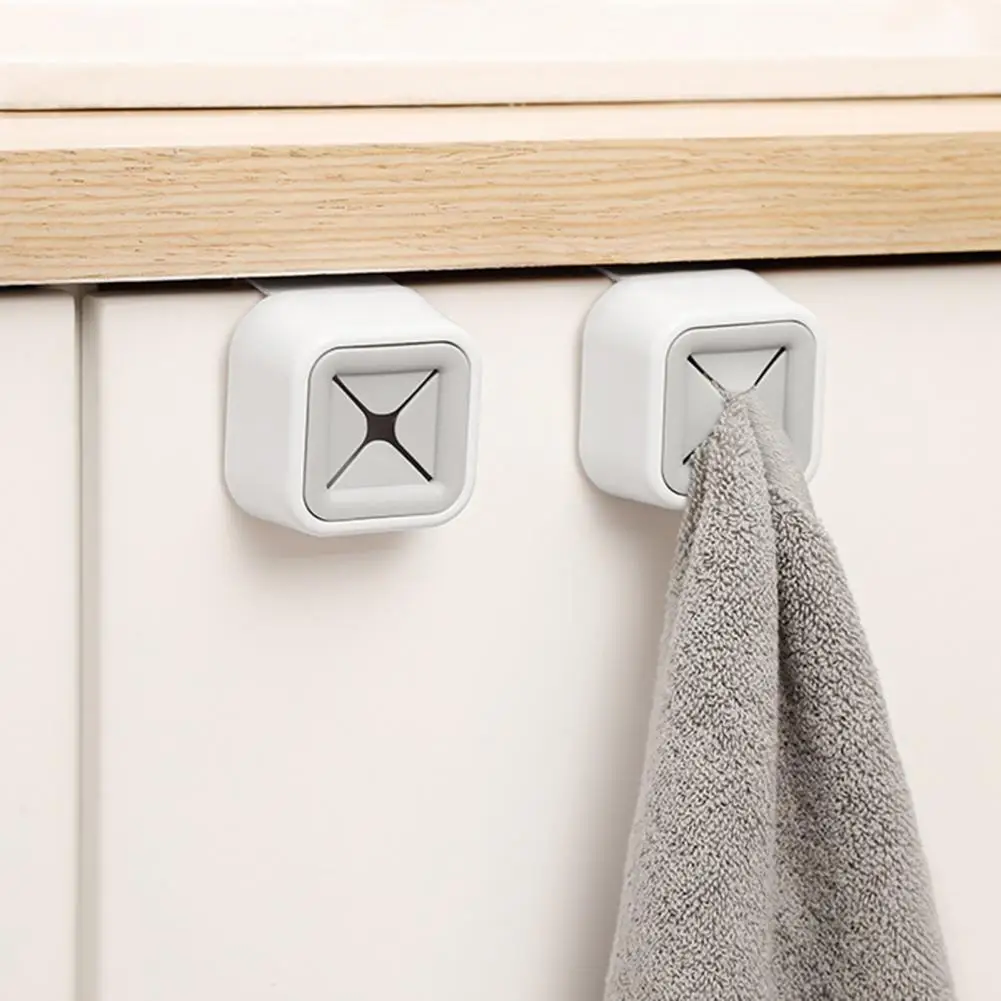 

Stylish Towel Hook Practical Cross-shaped Towel Hook Punch-free Bathroom Organizer Rack for Home Kitchen Towels Cloth Storage