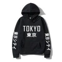 fashion new harajuku hoodie tokyo print men and women hip hop casual sweater warm polar 2022 winter