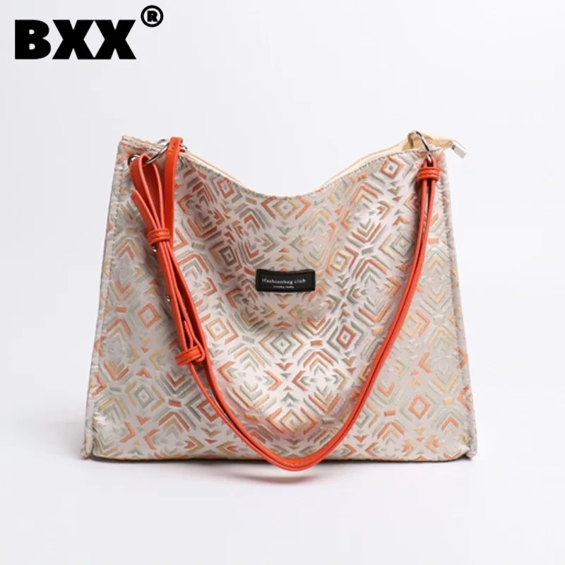 

[BXX] Minority Trend Fashion High-end Large Capacity Underarm Tote Bags Temperament Elegant Shoulder Crossbody Bag Female 8CY598