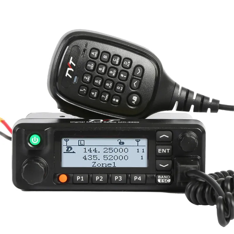 

TYT MD-9600 GPS Digital/FM Analog Dual Band DMR Mobile Transceiver 50-Watt VHF/UHF Car Truck Amateur Radio HAM Two Way Radio