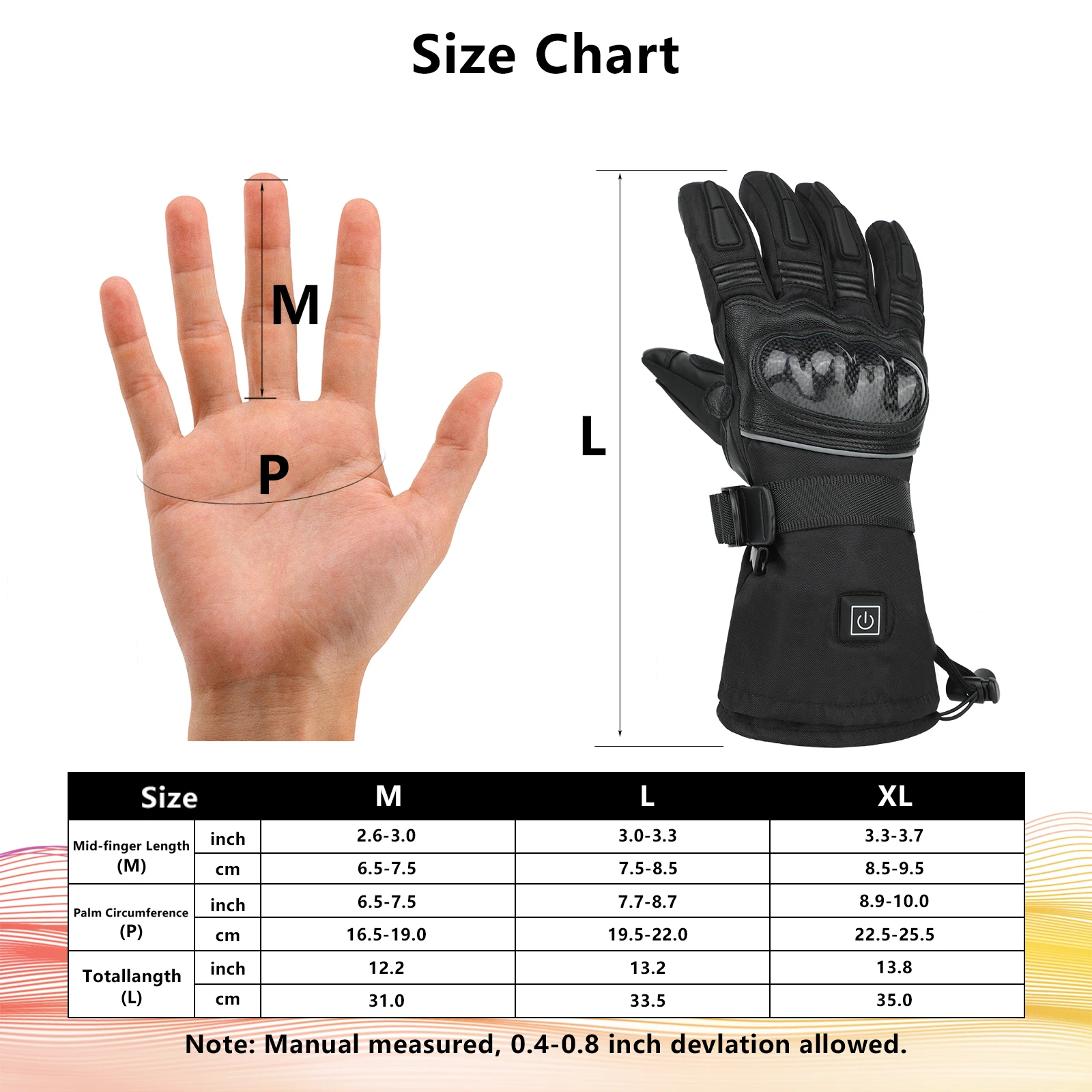 Мотоциклетные Перчатки С Подогревом Для Мужчин Ветрозащитные Водонепроницаемые