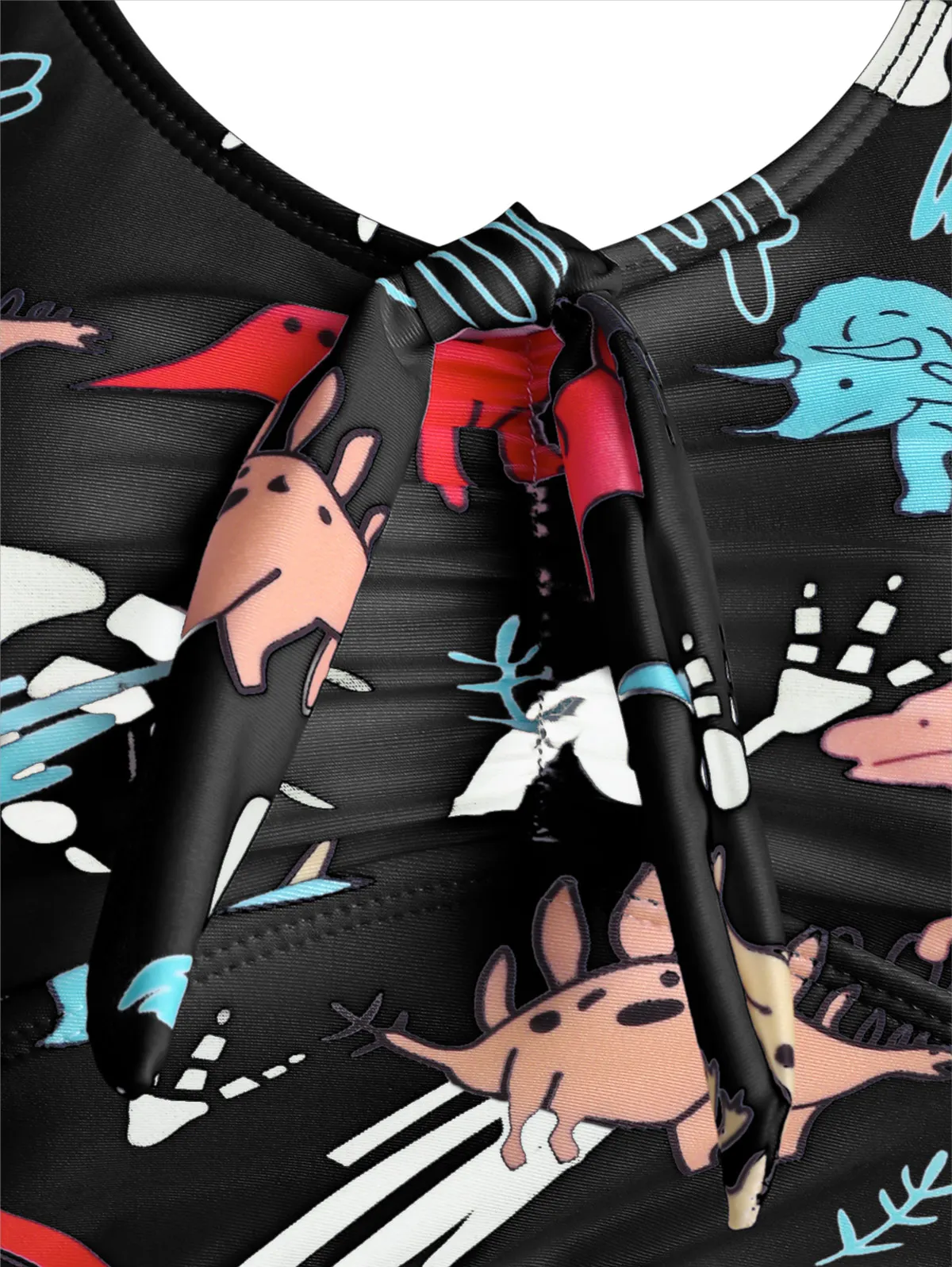 DRESSFO женский купальник-танкини с контролем живота купальный костюм принтом