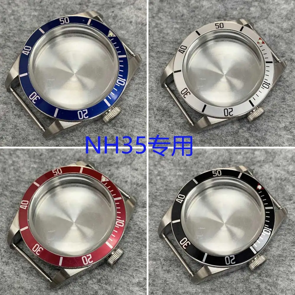 

Watch Accessories Aluminum Ring 316 Stainless Steel Case 41mm Mineral Glass Suitable For NH35/NH36 Movement NH35 Watch Case