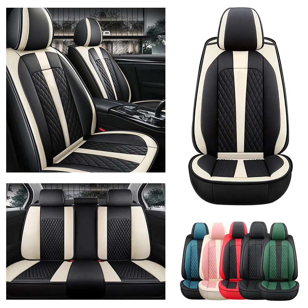 

Universal Car Seat Cover For FORD Transit Thunderbird Flex KA Tierra Probe 5seats Leather Seat Cushion Auto Interior Accessories