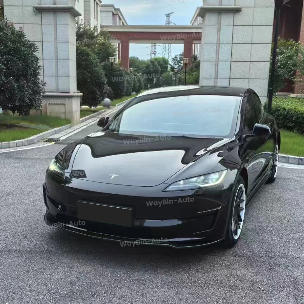 Для Tesla Model 3 Highland 2024 FDC Sport Protezione Maisonore Trim Spoiler ABS Nero Kit corpo in carbonio Автоаксессуары