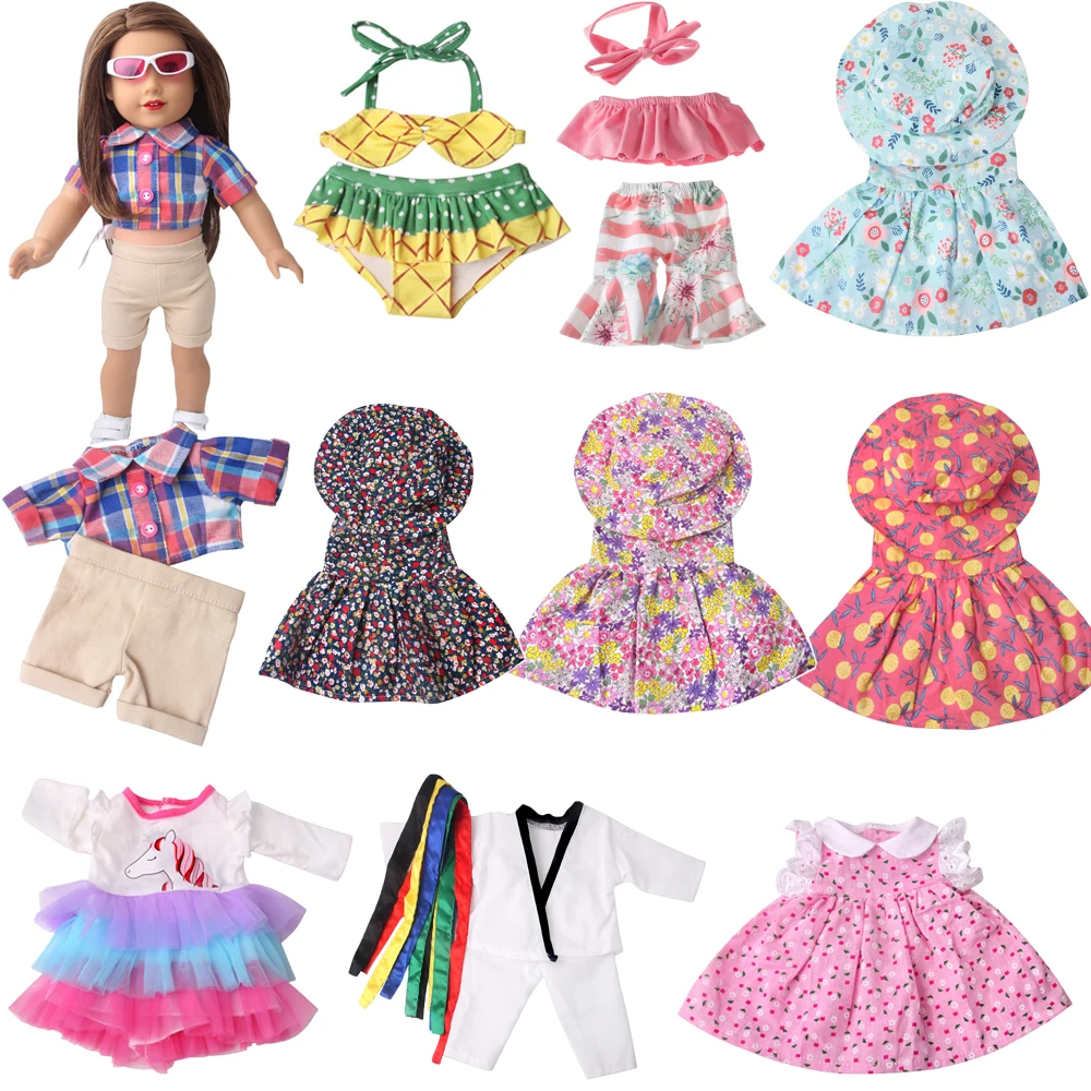 

18 дюймов, американская кукла, девочка, Рождественский кавайный набор, пижама, игрушка, аксессуары для куклы-Реборн, 43 см, детские подарки