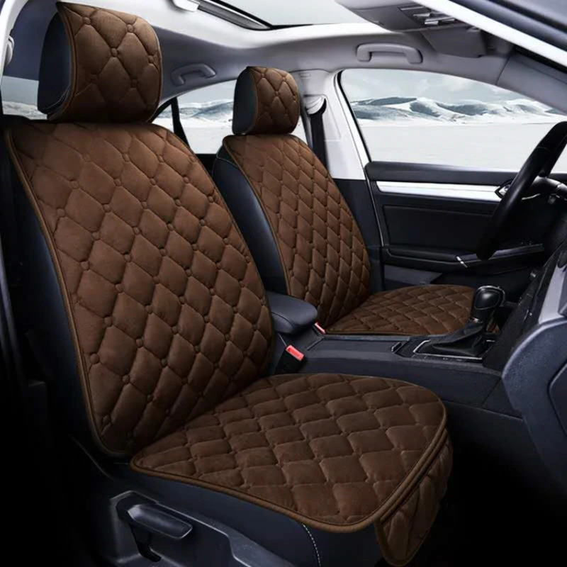 

Car Seat Cover Set Universal Pink Plush Seat Cushion Auto Seat Protector Mat Automobile Covers fit most Car Interior Accessories
