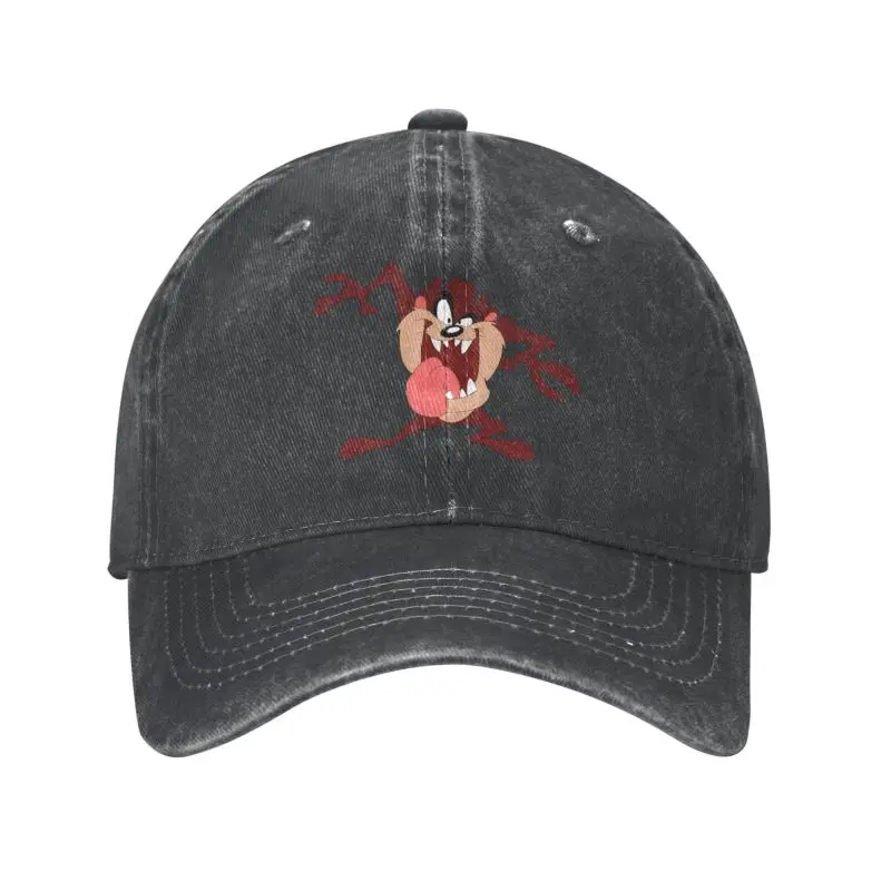 

Punk Cotton Tasmanian Devil Baseball Cap Women Men Breathable Cartoon Comic Dad Hat Sun Protection